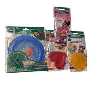Clover Jumbo Quick Yo-Yo Makers set of 4 Individual Packaged Sizes Crafting